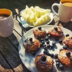 Bananen-Heidelbeer-Muffins