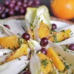 Orangen-Chicoréeblumen-Salat